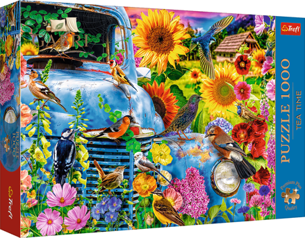 TREFL Puzzle Premium Plus Tea Time: Zpěvní ptáci 1000 dílků