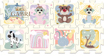 TREFL Pěnové puzzle Děti a medvídek