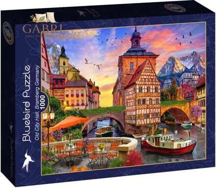 BLUEBIRD Puzzle Stará radnice, Bamberg Německo 1000 dílků