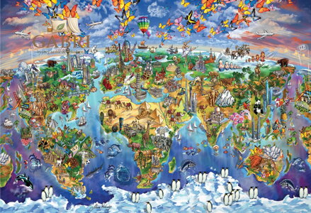 EUROGRAPHICS Puzzle Divy světa 5000 dílků