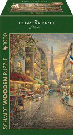 SCHMIDT Dřevěné puzzle Pařížská kavárna 1000 dílků