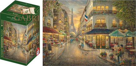 SCHMIDT Dřevěné puzzle Pařížská kavárna 1000 dílků