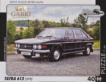 RETRO-AUTA Puzzle č.66 Tatra 613 (1979) 40 dílků