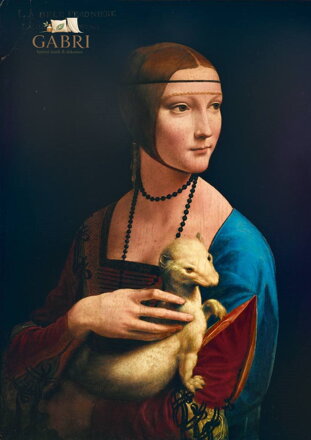 BLUEBIRD Puzzle Dáma s hranostajem 1000 dílků