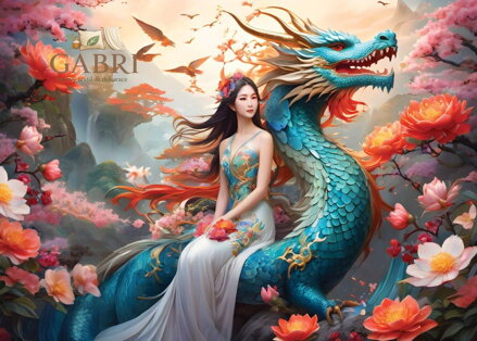 BLUEBIRD Puzzle Modrý drak 500 dílků