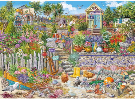 GIBSONS Puzzle Zahrada u pláže 1000 dílků