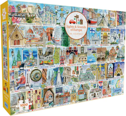 GIBSONS Puzzle Evropské památky 1000 dílků