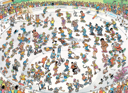 JUMBO Puzzle JvH Jízda na dráze 1000 dílků