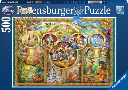 RAVENSBURGER Puzzle Disney rodina 500 dílků