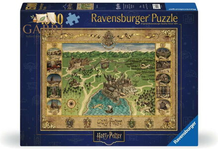 RAVENSBURGER Puzzle Mapa Bradavic 1500 dílků