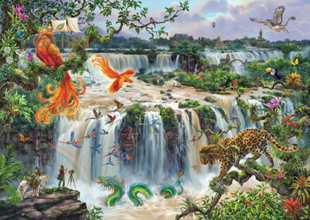 RAVENSBURGER Puzzle Fantastické vodopády Iguaçu 1000 dílků