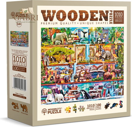WOODEN CITY Dřevěné puzzle Úžasný svět zvířat 1010 dílků