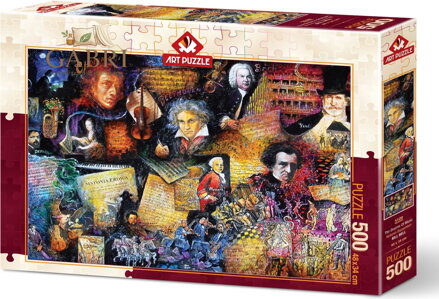 ART PUZZLE Puzzle Významní skladatelé 500 dílků