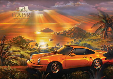 ART PUZZLE Puzzle Žluté Porsche 1500 dílků