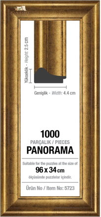 ART PUZZLE Rám na puzzle 96x34cm Gold (5723)