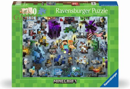 RAVENSBURGER Puzzle Challenge: Minecraft 1000 dílků
