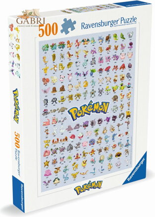 RAVENSBURGER Puzzle Pokémon: Prvních 151 pokémonů 500 dílků