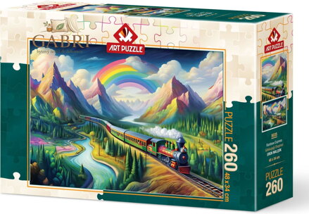ART PUZZLE Puzzle Duhový vlak 260 dílků