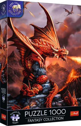 TREFL Puzzle Premium Plus Fantasy Collection: Ohnivý drak 1000 dílků