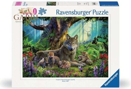 RAVENSBURGER Puzzle Vlci v lese 1000 dílků