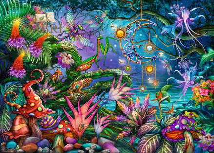 RAVENSBURGER Puzzle Barevná fantazie 1000 dílků