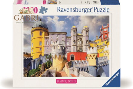 RAVENSBURGER Puzzle Impozantní hrady a zámky: Pena, Portugalsko 1000 dílků