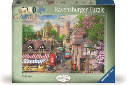 RAVENSBURGER Puzzle Malebná ulička k zámku 1000 dílků