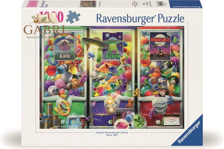 RAVENSBURGER Puzzle Zvířátka, mimozemšťané a ninjové 1000 dílků