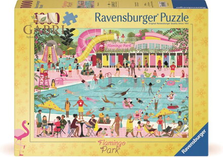 RAVENSBURGER Puzzle Radovánky u bazénu 1000 dílků