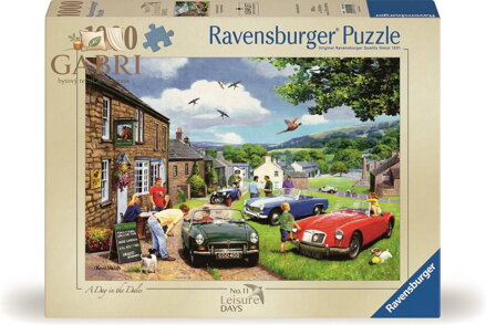 RAVENSBURGER Puzzle Odpočinkový den v údolí 1000 dílků