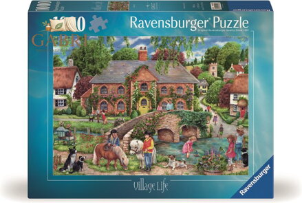 RAVENSBURGER Puzzle Život na vesnici 1000 dílků