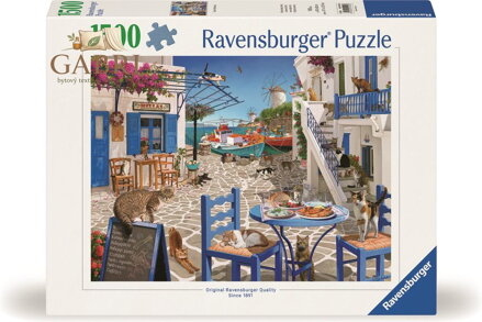 RAVENSBURGER Puzzle Kočky na Mykonosu 1500 dílků