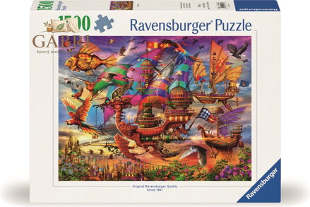 RAVENSBURGER Puzzle Mystická létající loď 1500 dílků