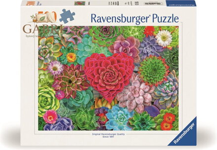 RAVENSBURGER Puzzle Sukulentní ráj 500 dílků