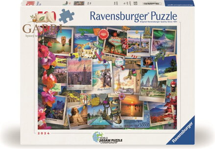 RAVENSBURGER Puzzle Cestovatelské poklady 500 dílků