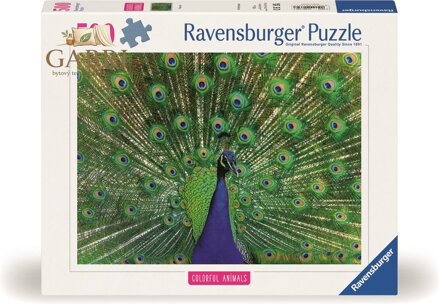 RAVENSBURGER Puzzle Majestátní páv 500 dílků