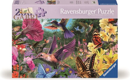 RAVENSBURGER Puzzle Svět kolibříků a motýlů 200 dílků