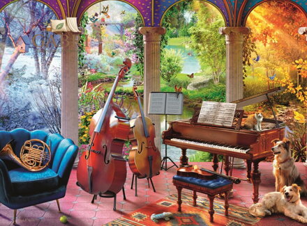 RAVENSBURGER Puzzle Hudba čtyř ročních období XXL 100 dílků