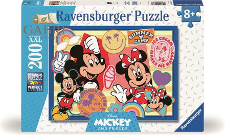 RAVENSBURGER Puzzle Mickey a Minnie na výletě XXL 200 dílků