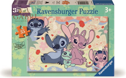 RAVENSBURGER Puzzle Disney: Stitch: Stitch a Angel 35 dílků