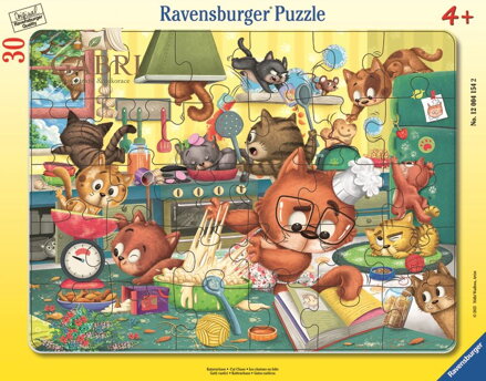 RAVENSBURGER Puzzle Kočicí blázinec 30 dílků
