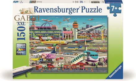 RAVENSBURGER Puzzle Letištní ruch XXL 150 dílků