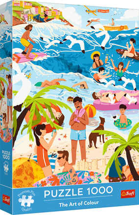 TREFL Puzzle Premium Plus The Art of Colour: V horkém létě 1000 dílků