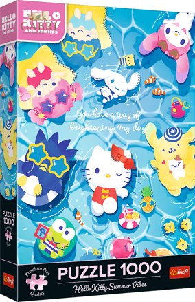 TREFL Puzzle Premium Plus Hello Kitty: Na letní vlně 1000 dílků