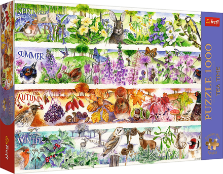 TREFL Puzzle Premium Plus Tea Time: Čtyři roční období 1000 dílků