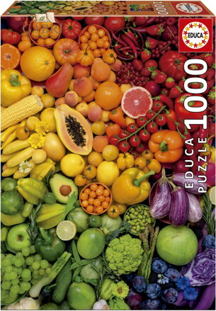 EDUCA Puzzle Barevné vitamíny 1000 dílků