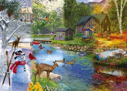 ALIPSON Puzzle Sezónní přechody 1000 dílků