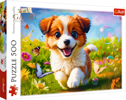 TREFL Puzzle Veselý pejsek 500 dílků