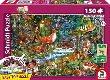 SCHMIDT Puzzle Lesní zvířátka 150 dílků
