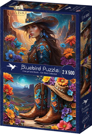 BLUEBIRD Puzzle Farmářka a Boty 2x500 dílků